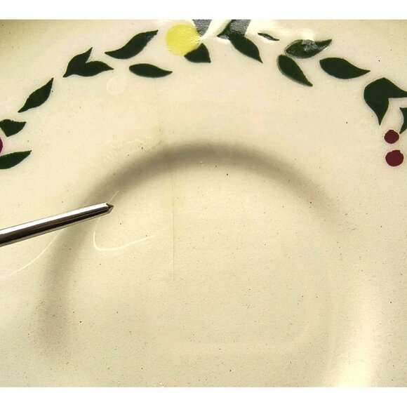 SET/3 Brock of California Harvest Yellow Saucers Tea Cup Saucers, Fair Condition - Picture 9 of 11